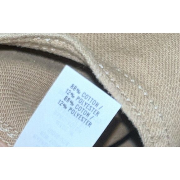 Aerie Womens Khaki Denim Overalls Shorts XS Womens Adjustable Straps Pockets Bei - Picture 9 of 16